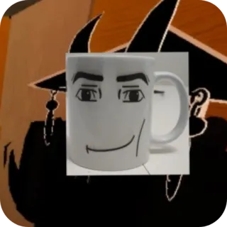 😶 mug, drôle, visage, café, thé, boissons telegram sticker