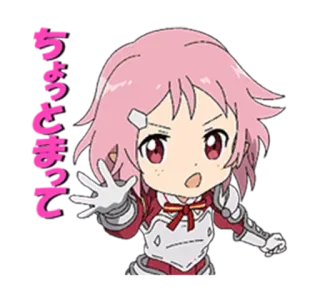 🖐 やるしかない Anime, Dziewczyna, Manga, Różowe włosy, Chibi, Japoński telegram sticker
