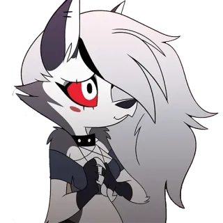 🥰 Loona Helluva Boss Anime, Desenho animado, Helluva Boss, Loona, Lobo, Demônio whatsapp sticker