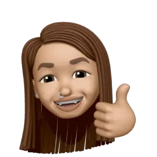 👍 Memoji, Joinha, Aprovação, Positivo, Avatar telegram sticker
