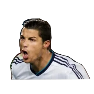 😡 Cristiano Ronaldo calciatore, atleta, celebrità, ritratto, Ronaldo telegram sticker