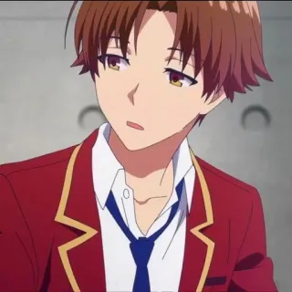 🖇️ Anime, Manga, Junge, Rote Uniform, Schuluniform whatsapp sticker