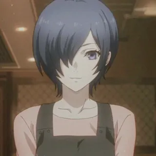 🍙 Touka Kirishima Tokyo Ghoul anime, character, tokyo ghoul, touka, kirishima telegram sticker