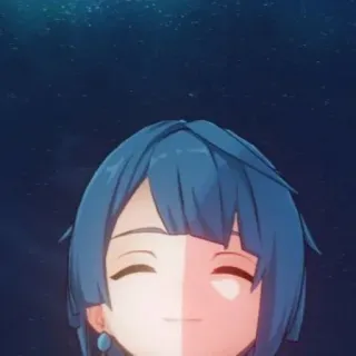 📎 Xingqiu Genshin Impact xingqiu, genshin impact, anime, videogioco, capelli blu whatsapp sticker