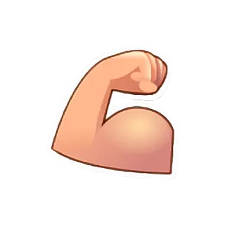 💪 braço, bíceps, músculo, flexão, força, musculação, potência, forte telegram sticker