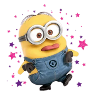 😛 Minion minion, cartoon, funny, yellow, character telegram sticker