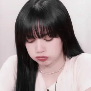 🐙 Lisa Lisa, Blackpink, Kpop, singer, woman, pout, cute telegram sticker
