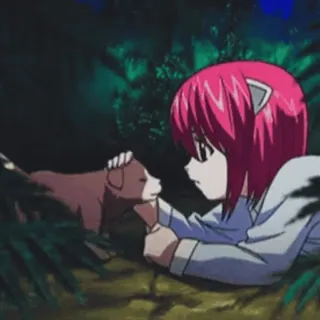 😘 anime, girl, dog, pet, cute, cartoon, animal, friendship telegram sticker