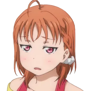 😕 Anime, Mädchen, Ausdruck, Enttäuscht, Süß, Chibi telegram sticker