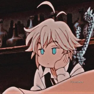 🤨 Meliodas Seven Deadly Sins Anime, Manga, Dämon, Niedlich telegram sticker