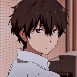 👀 Anime, Garçon, Portrait, Dessin animé, Adolescent telegram sticker