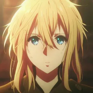 ✨ Violet Evergarden anime, cartone animato, personaggio, ritratto, violet evergarden telegram sticker