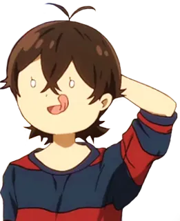 😜 Anime, Personaje, Dibujos animados, Manga, Cara graciosa, Tonto whatsapp sticker