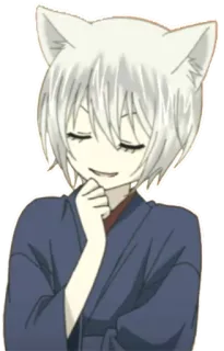 😌 Tomoe Kamisama Kiss anime, fox, kemonomimi, manga, cute, kawaii telegram sticker