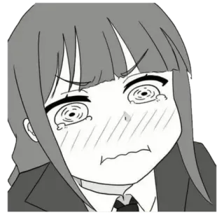 😭 anime, girl, sad, distressed, emotion telegram sticker