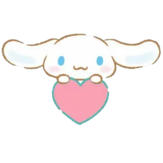 ☁ Cinnamoroll Cinnamoroll, Sanrio, Herz, Kawaii, Süß, Hund telegram sticker