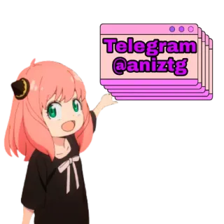 ® Anya Forger Spy x Family Telegram @aniztg Anya Forger, Spy x Family, Telegram, Anime, Kartun, Karakter, Fanart telegram sticker