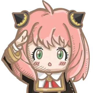 ☕ Anya Forger Spy x Family Anime, Spy x Family, Anya, Lucu, Kartun, Manga, Karakter telegram sticker