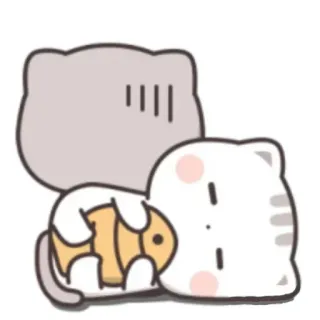 🍃 cat, fish, animal, sticker telegram sticker