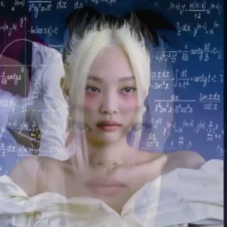 😐 Jennie kpop, singer, blackpink, idol, woman, mathematics, formulas telegram sticker