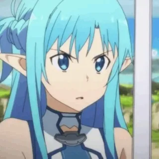 ❄️ Asuna Sword Art Online アニメ, ソードアート・オンライン, アスナ, ワイフ, 漫画 telegram sticker