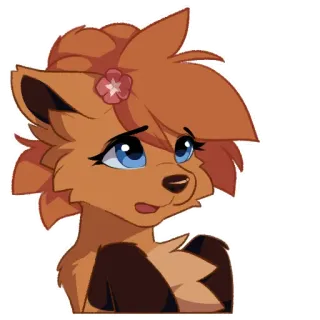 😭 fictional furry character whatsapp sticker