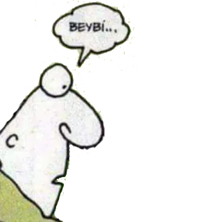 🙄 BEYBİ.. 만화, 말풍선, 캐릭터 telegram sticker