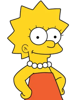 🙂 Lisa Simpson The Simpsons cartoon, simpsons, lisa simpson, animated telegram sticker