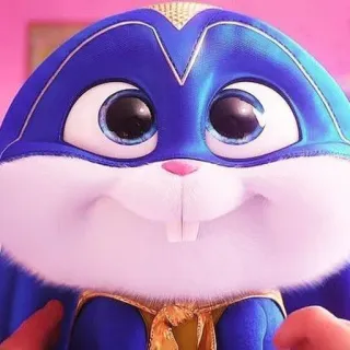 🐰 Snowball The Secret Life of Pets coelho, desenho animado, animação, animal, animal de estimação whatsapp sticker