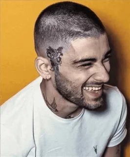 😂 Zayn Malik man, person, singer, celebrity, portrait, tattoo telegram sticker