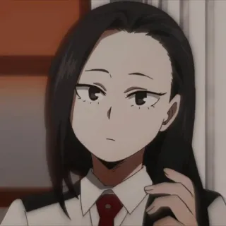 🖤 Momo Yaoyorozu My Hero Academia Anime, Manga, My Hero Academia, Momo Yaoyorozu, Personaggio telegram sticker