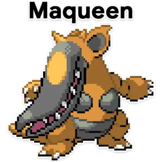 🏎 Maqueen マックイーン, モンスター, 漫画 telegram sticker