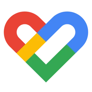 🔵 serce, logo, Google, kolorowy, geometryczny telegram sticker