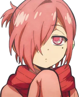 😒 Mitsuba Sousuke Toilet-bound Hanako-kun Anime, Manga, Personaje, pelo rosa telegram sticker