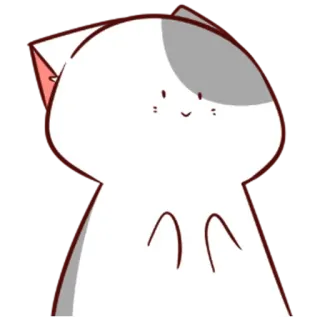 🙂 gato, lindo, sticker, animal telegram sticker
