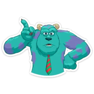 ☝️ James P. 'Sulley' Sullivan Monsters, Inc. Desenho animado, Monstro, Disney, Pixar, Azul, James P. 'Sulley' Sullivan, Monstros S.A., Monstros SA telegram sticker