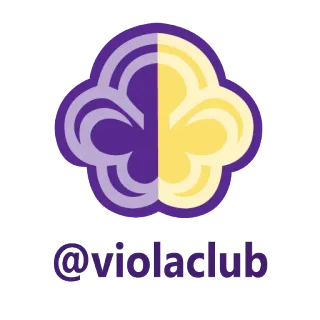 🇬🇧 @violaclub Verein, Logo, Lila, Gelb telegram sticker