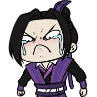 😥 การ์ตูน, ร้องไห้, อนิเมะ, เศร้า, โกรธ, ตัวละคร whatsapp sticker
