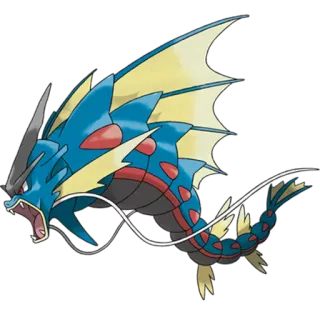 💧 Gyarados pokemon, gyarados, blue, monster, water, anime telegram sticker