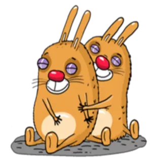 Icky Rabbits @StikerDi telegram stickers