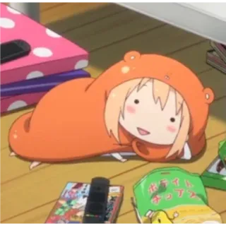 🙂 Umamura Himouto! Umaru-chan Anime, Gadis, Lucu, Chibi, Umaru whatsapp sticker