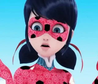 😨 Ladybug Miraculous: Tales of Ladybug & Cat Noir Ladybug, Miraculous, cartoon, superhero, anime, Marinette Dupain-Cheng whatsapp sticker