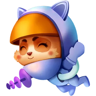 😉 Panda, Astronauta, Espaço, Capacete, Desenho animado, Fofo telegram sticker