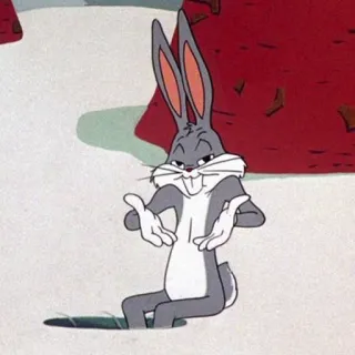 💁‍♀️ Bugs Bunny dessin animé, lapin, lapin, Looney Tunes, Warner Bros telegram sticker