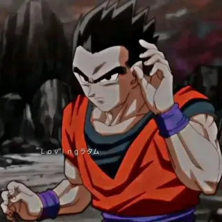 🔥 Gohan Dragon Ball Loving ラタム 动漫, 卡通, 悟饭, 龙珠, 角色, 日本 telegram sticker