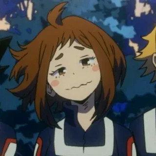 🍫 Ochaco Uraraka My Hero Academia Anime, My Hero Academia, Uraraka, Ochaco Uraraka, Personnage telegram sticker