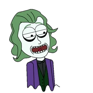 🤣 Joker Joker, villain, comic book character, DC Comics, cartoon, animated whatsapp sticker