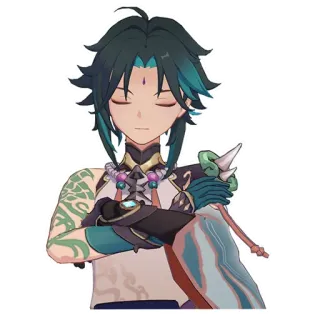 Genshin impact by @anime_stickerr telegram stickers