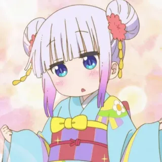 💈 Kanna Kamui Miss Kobayashi's Dragon Maid Anime, Dragón, Kawaii, Lindo, Kanna, Miss Kobayashi's Dragon Maid telegram sticker