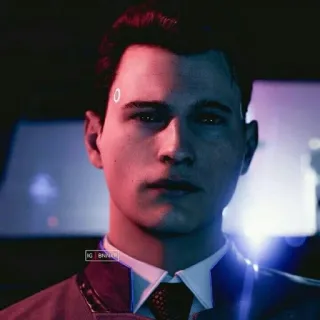 🌟 Connor Detroit: Become Human IG | @NINIW. Detroit: Become Human, 코너, 안드로이드, 브라이언 데차트, 게임 캐릭터 telegram sticker